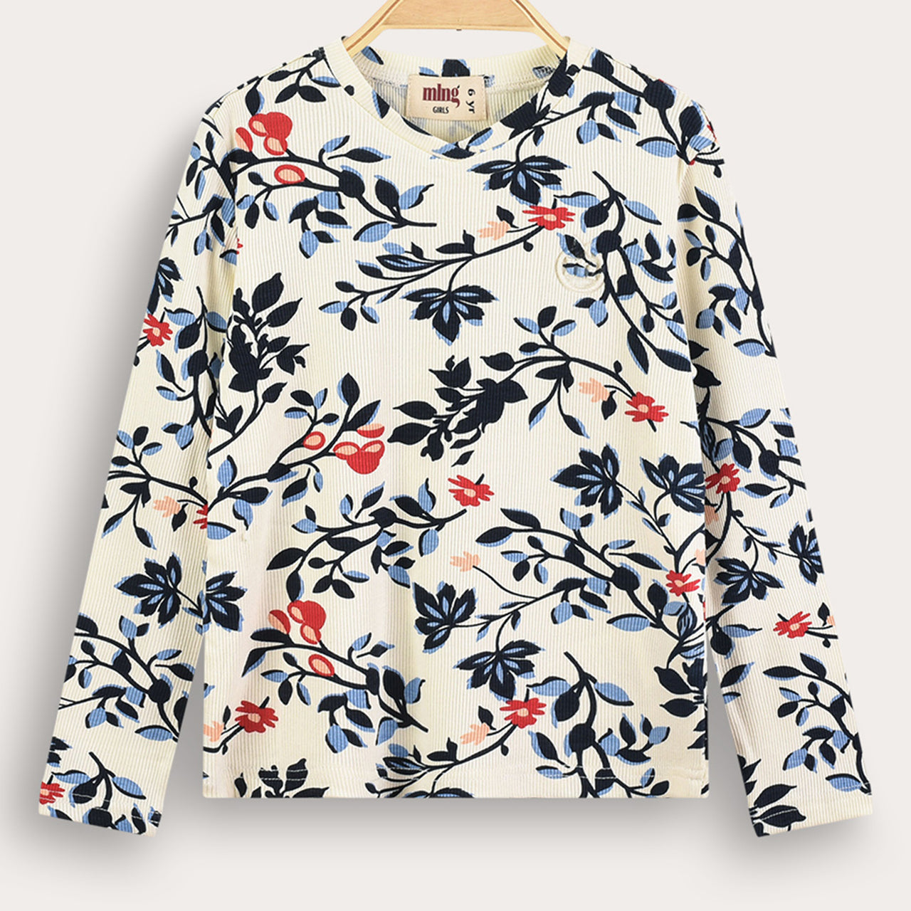 Melange Girls L.S Striped Shirt