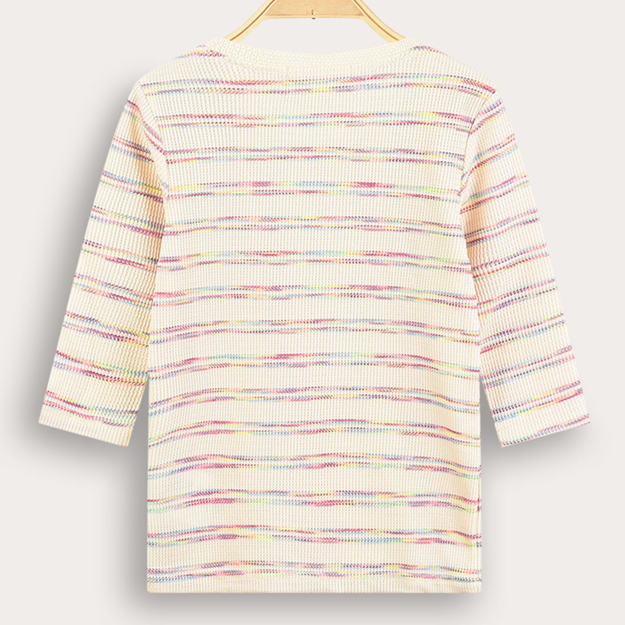 Melange Girls Striped Shirt