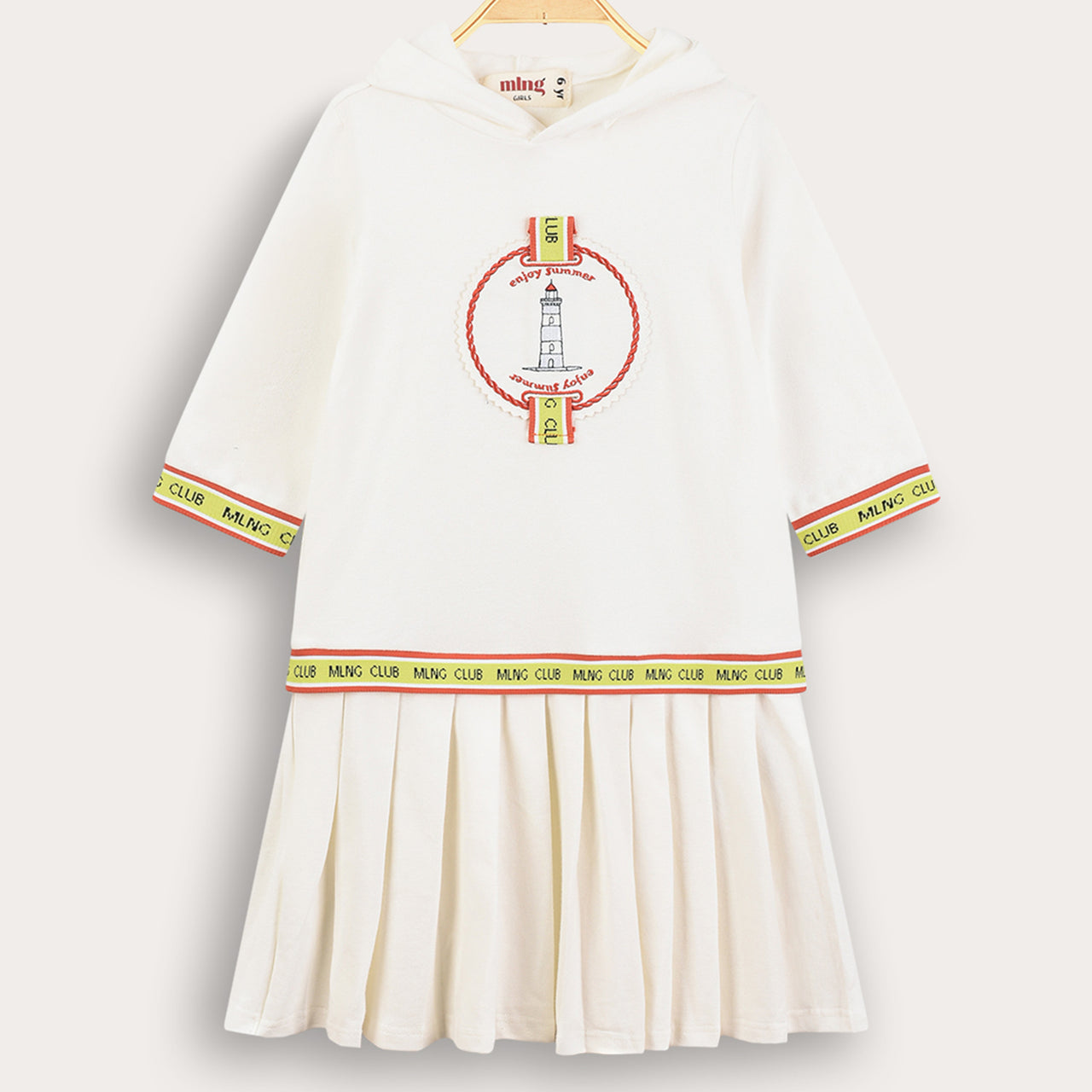 Melange Logo Polo Dress