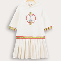 Melange Logo Polo Dress