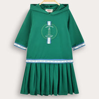 Melange Logo Polo Dress
