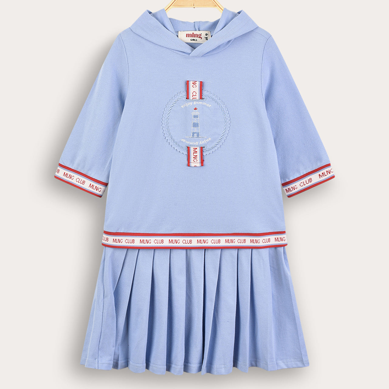 Melange Logo Polo Dress