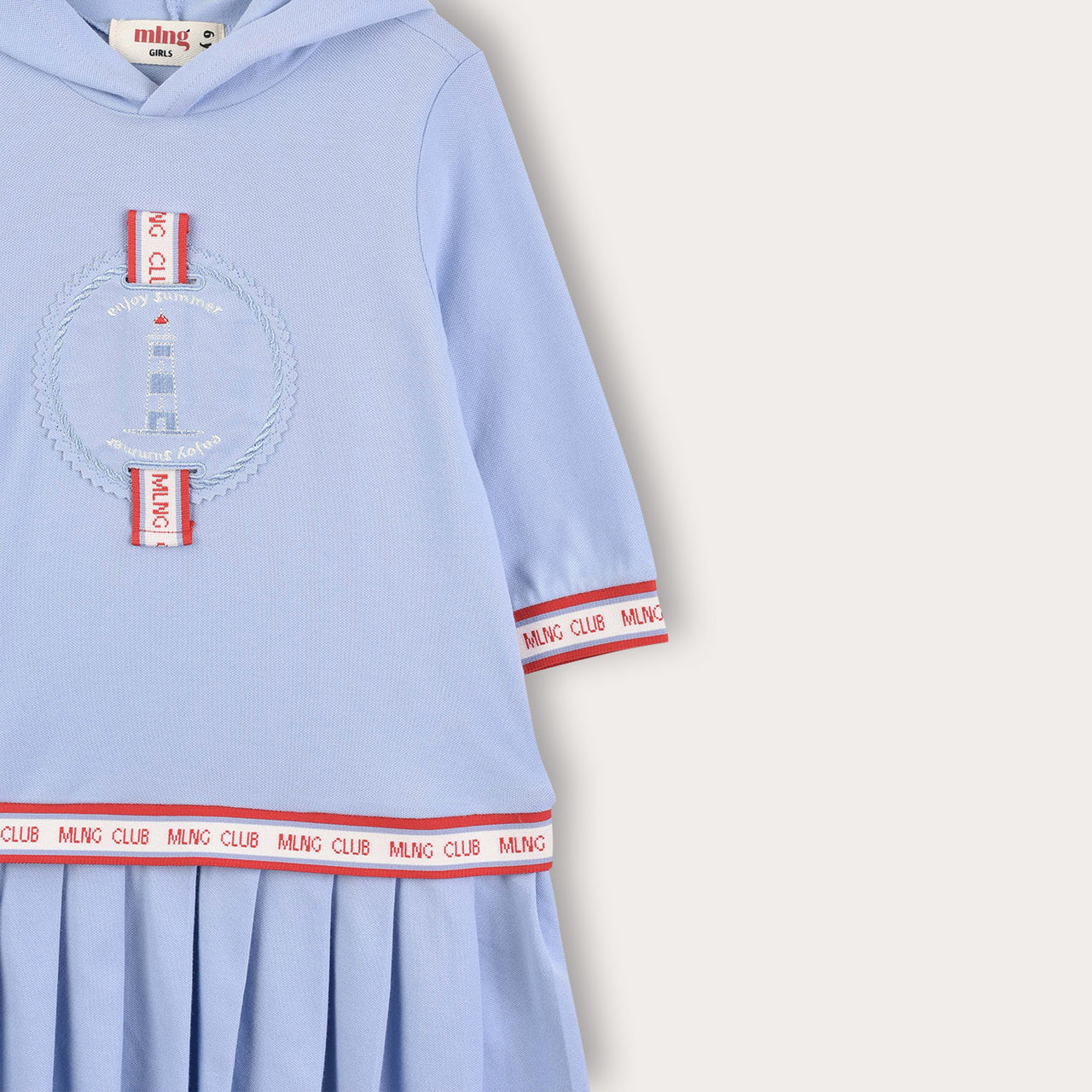 Melange Logo Polo Dress