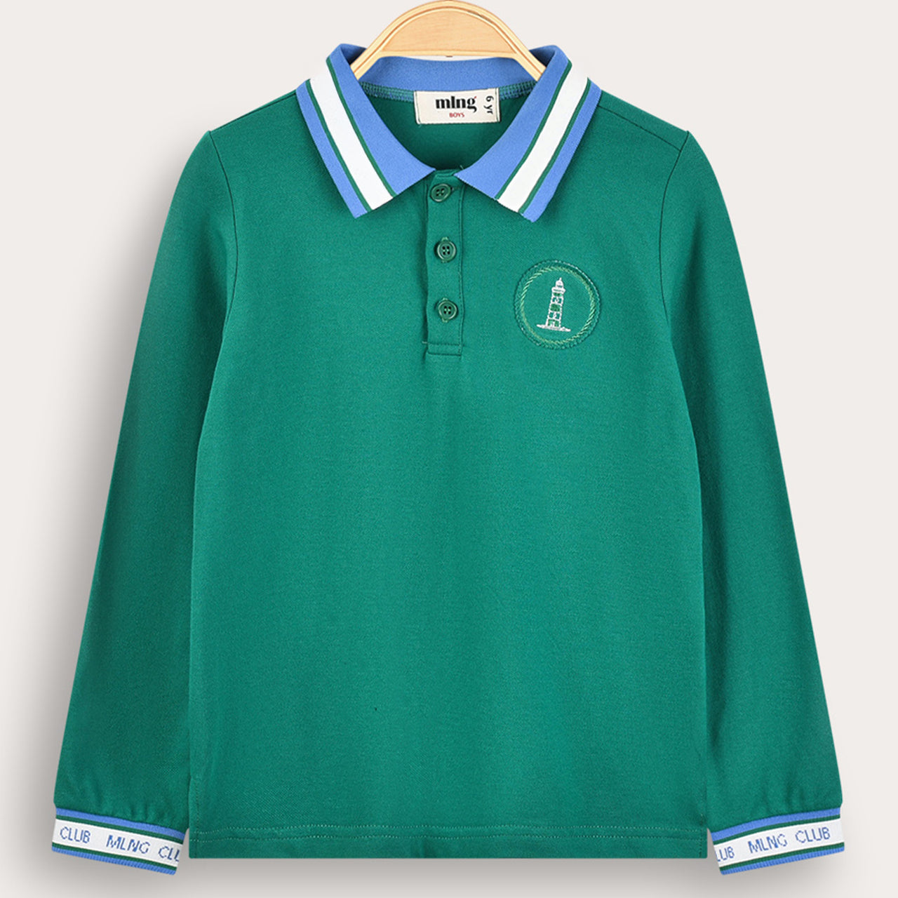 Melange L.S Polo Shirt