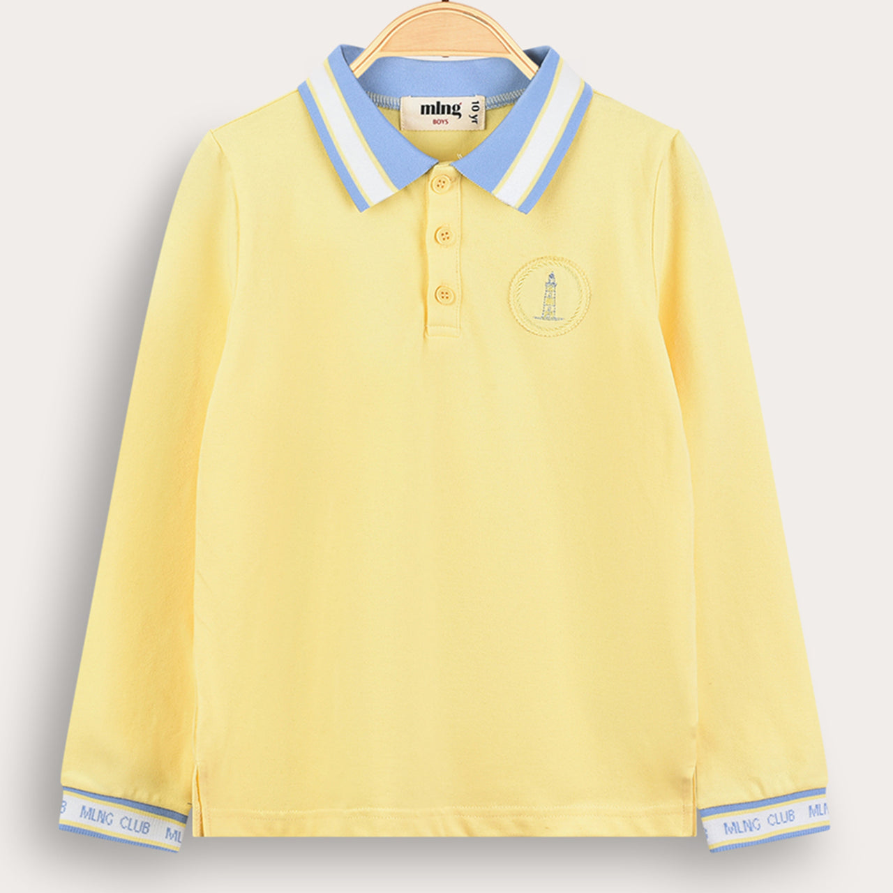 Melange L.S Polo Shirt