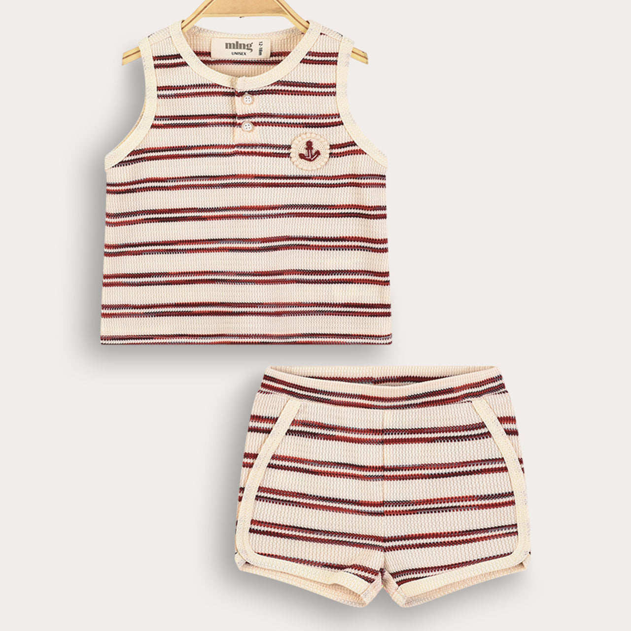 Melange Baby Striped Set