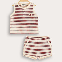 Melange Baby Striped Set