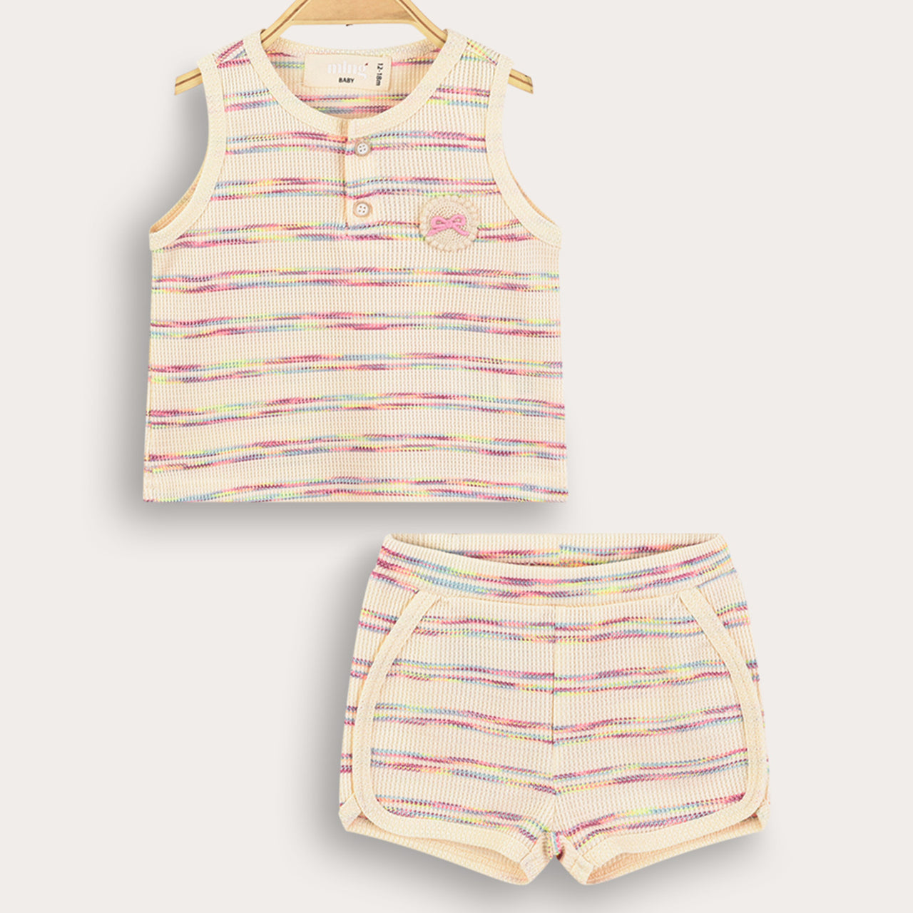 Melange Baby Striped Set