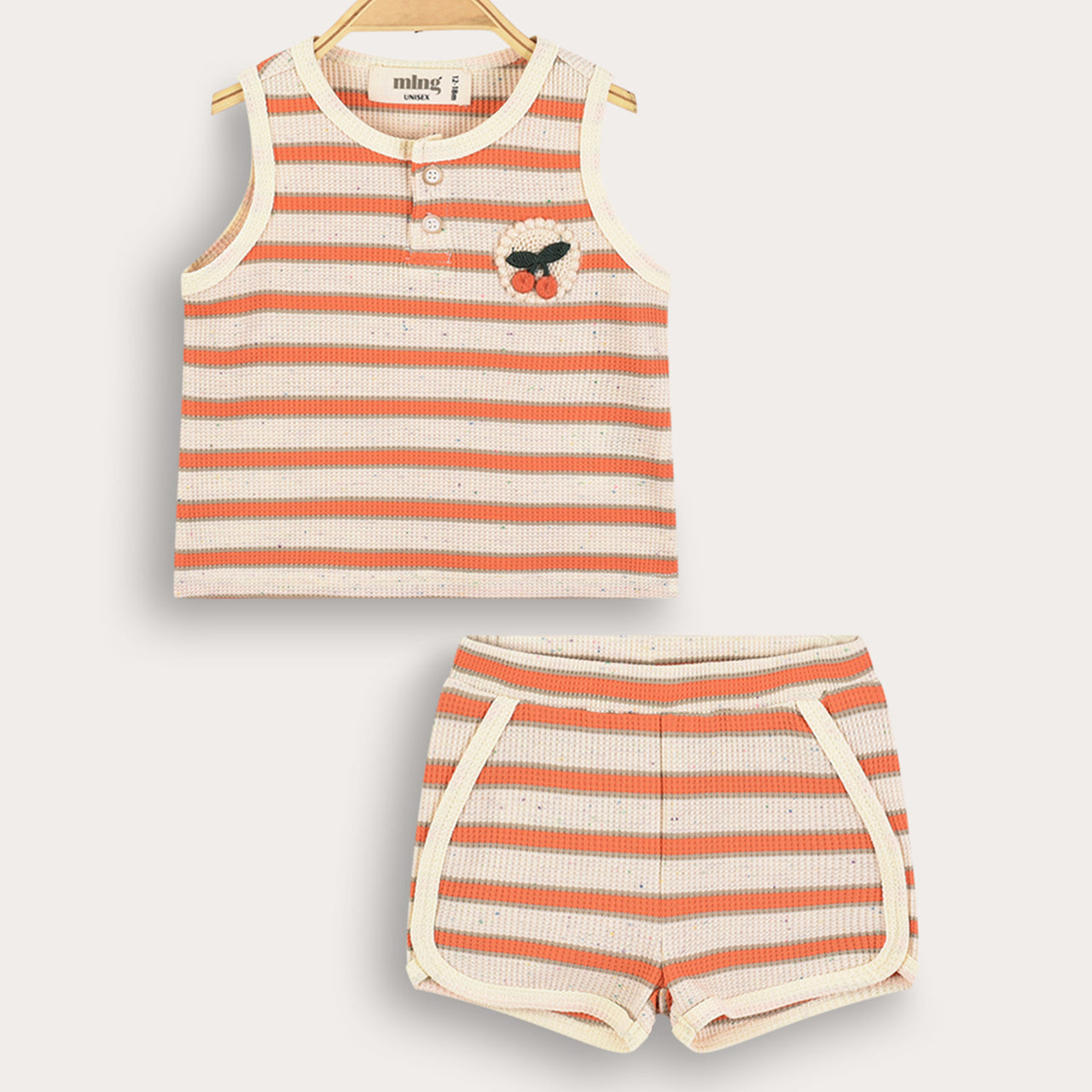 Melange Baby Striped Set