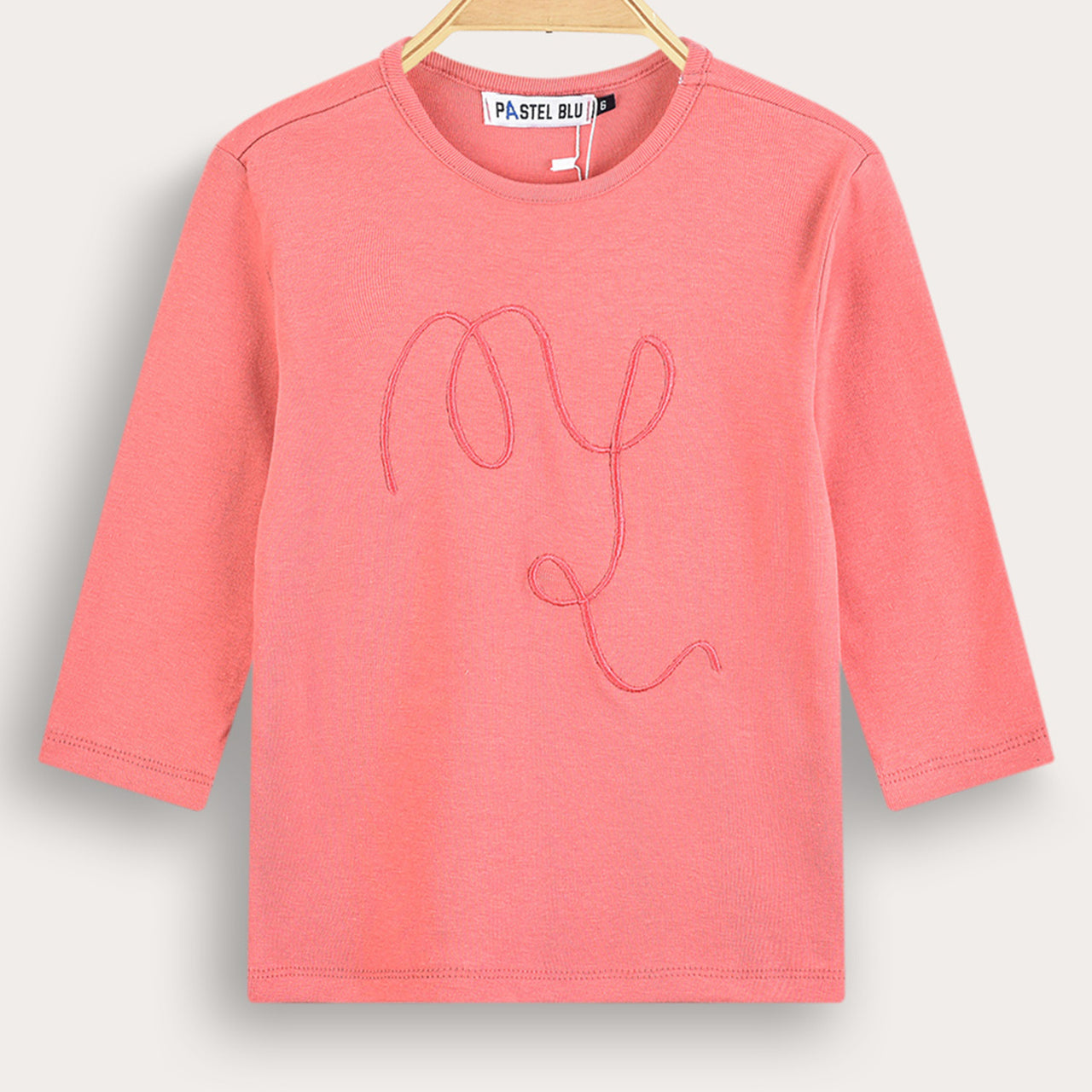 Rib EMB 3/4 Shirt
