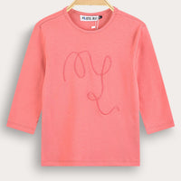 Rib EMB 3/4 Shirt