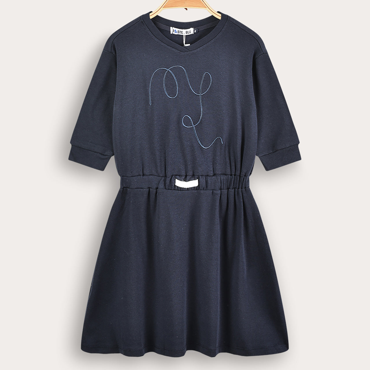 Rib Emb Dress