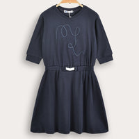 Rib Emb Dress