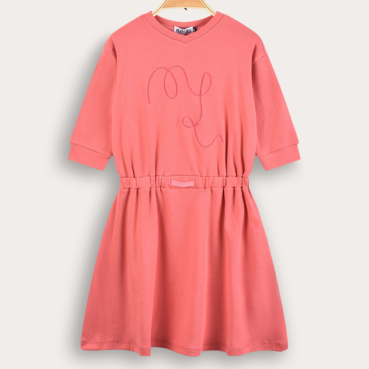 Rib Emb Dress