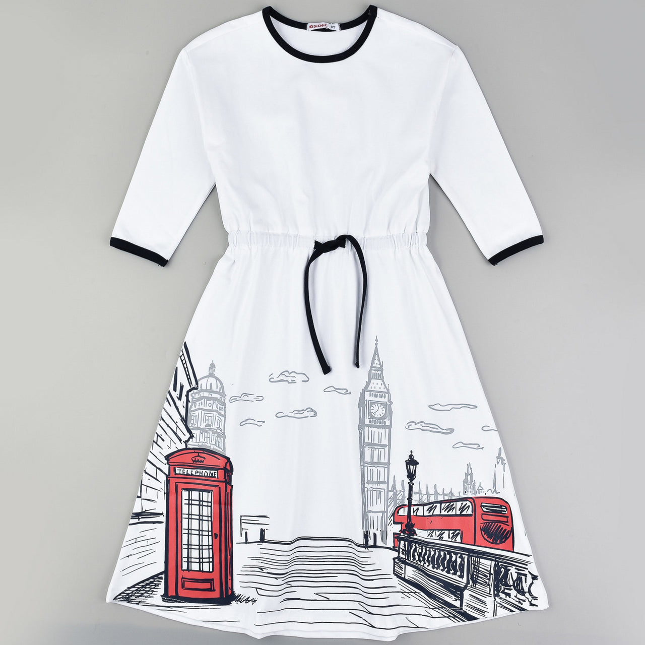 London Print Dress