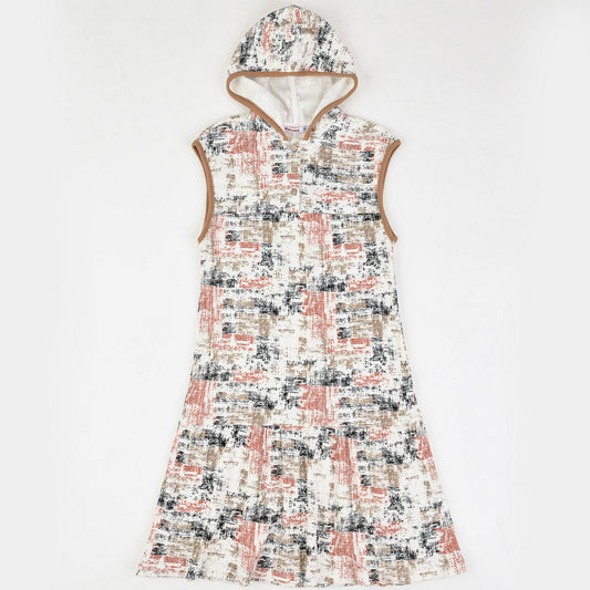 Rib Print Pinafore