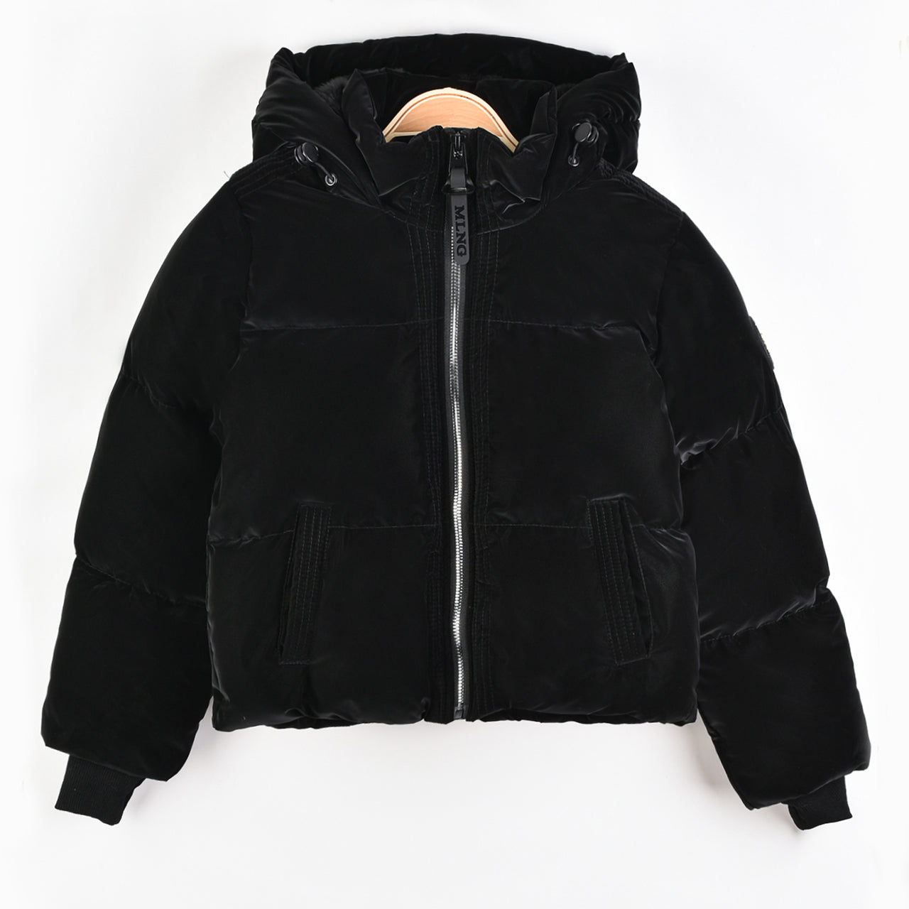 Melange Girls Puff Coat