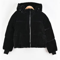 Melange Girls Puff Coat