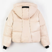 Melange Girls Puff Coat