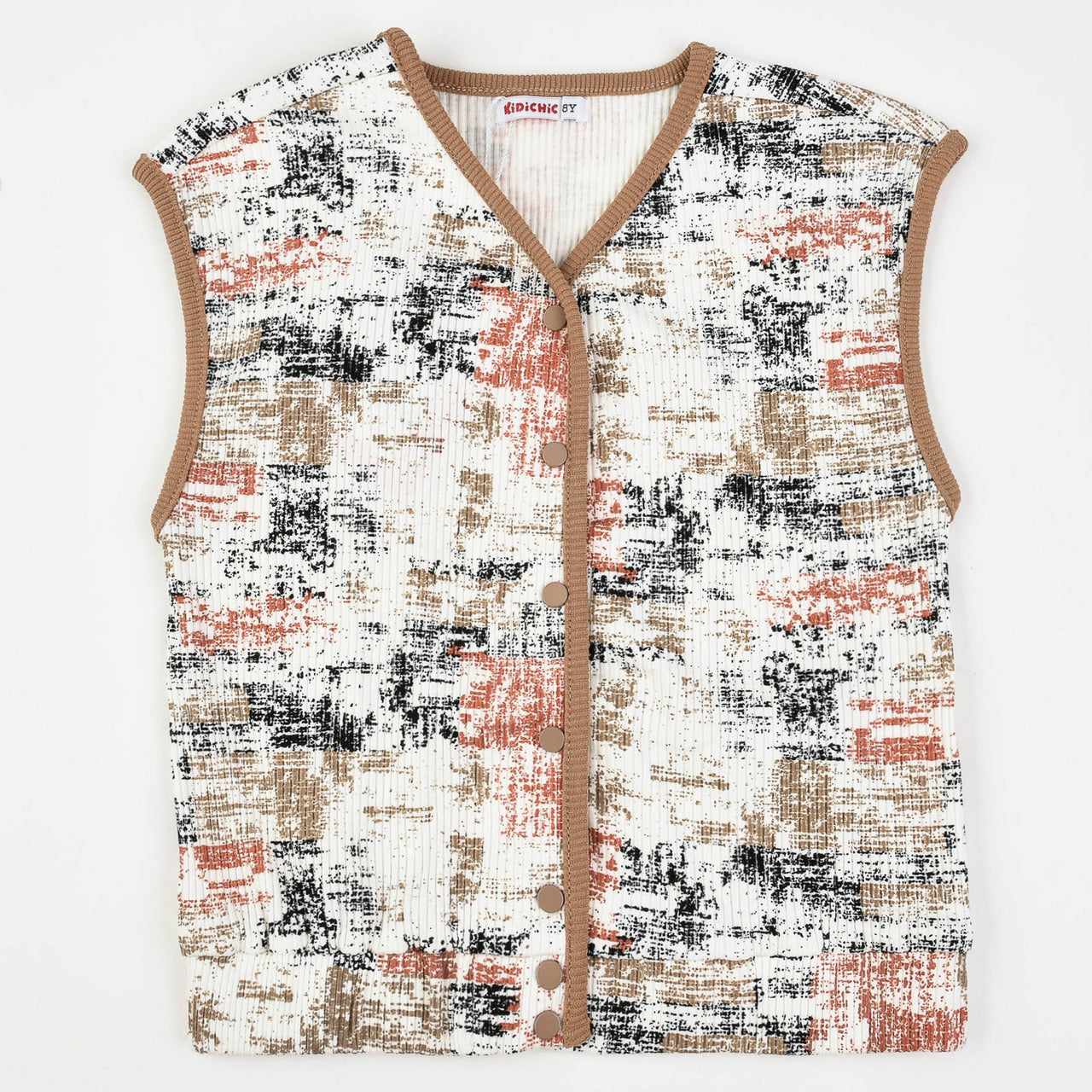 Girls Rib Print Vest