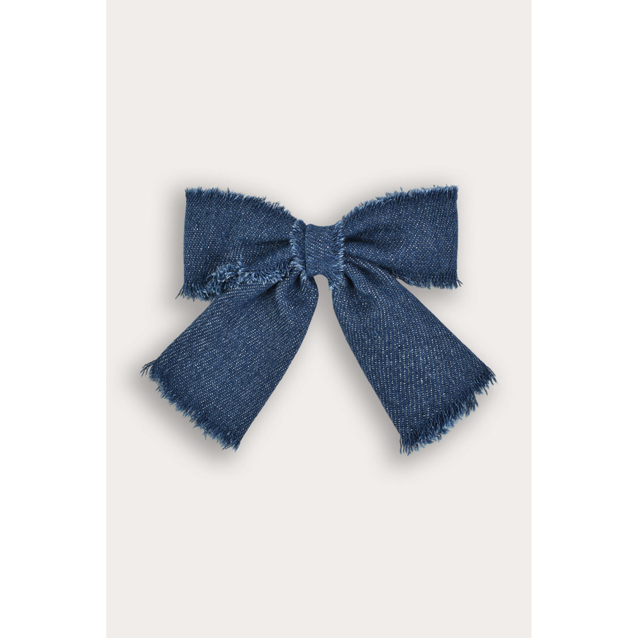 Denim Bow Clip