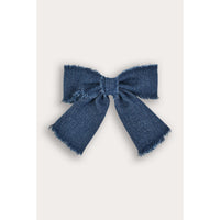 Denim Bow Clip