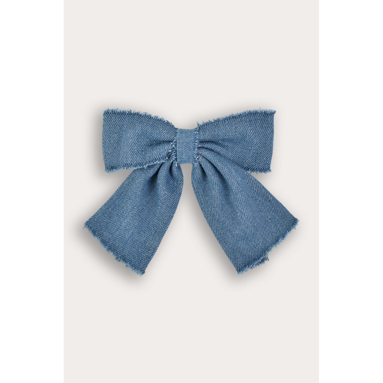Denim Bow Clip