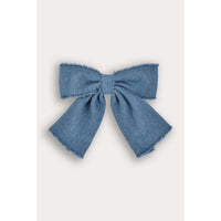 Denim Bow Clip