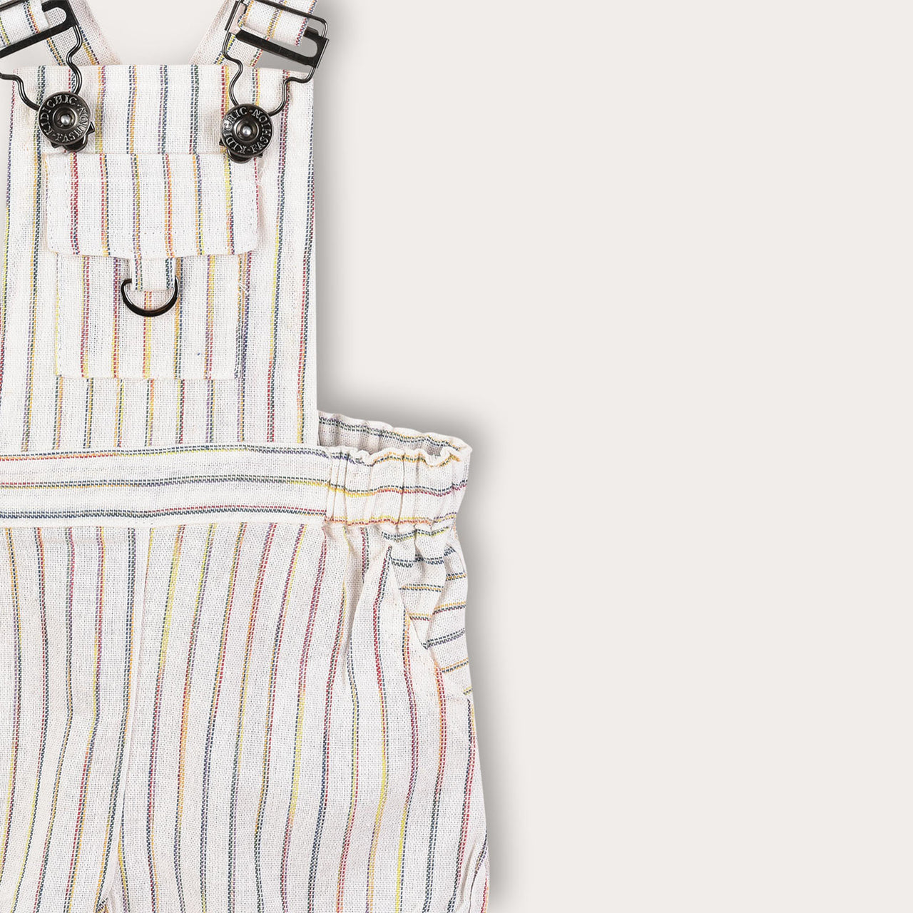 Woven Striped Overall