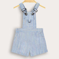 Woven Striped Overall