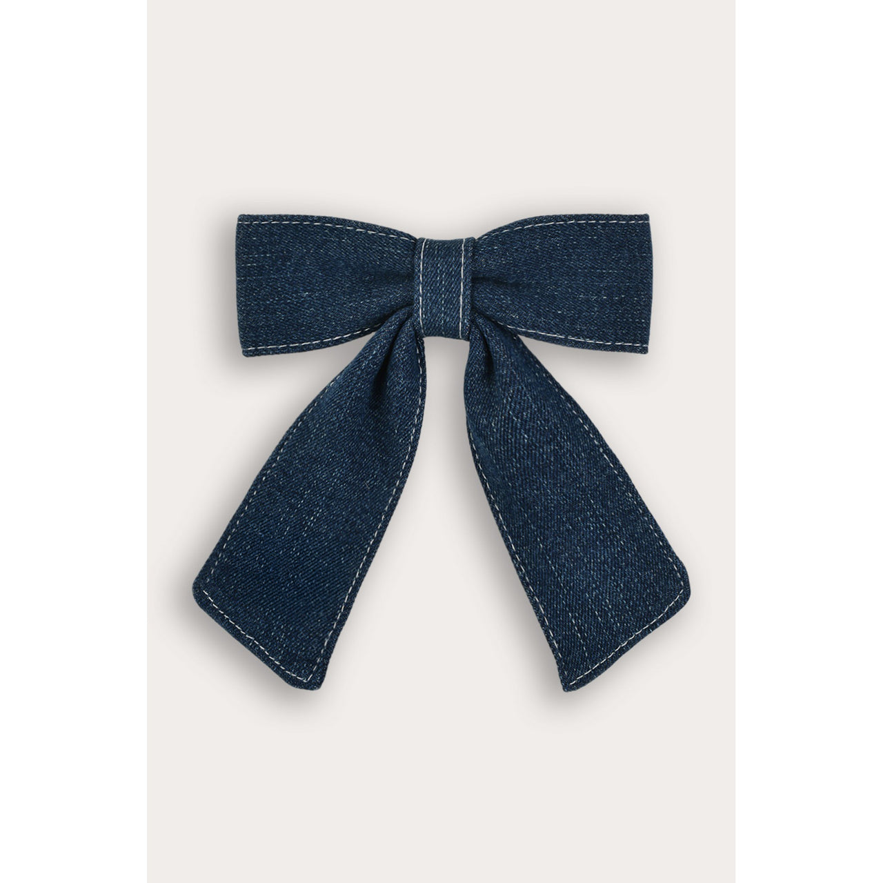 Denim Bow Clip