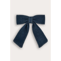 Denim Bow Clip