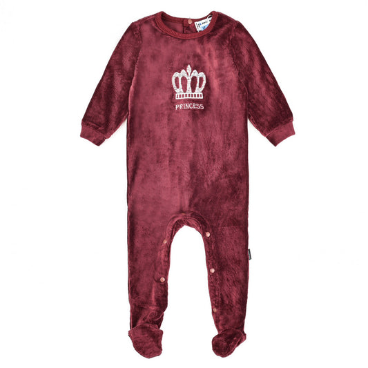 Velvet Crown PJ Footie