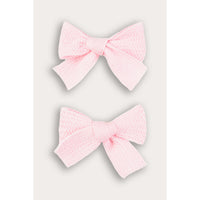 2PK Cotton Bow Clip