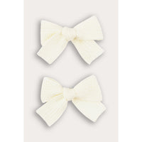 2PK Cotton Bow Clip