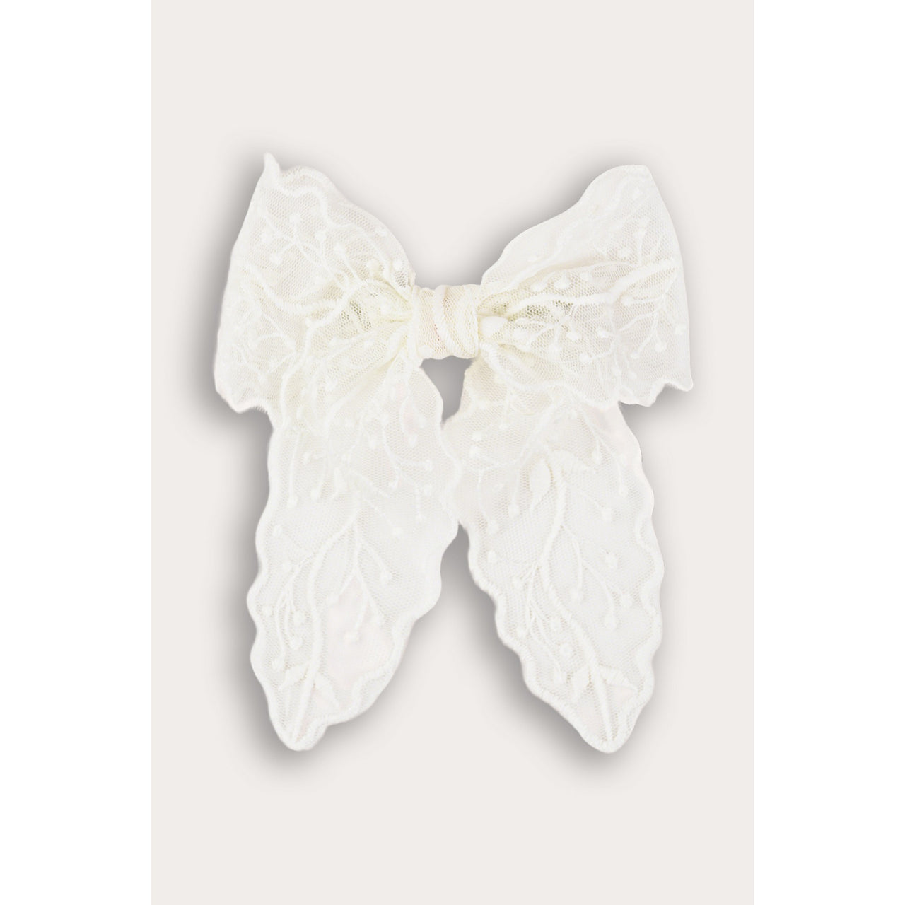 Lace Bow Clip