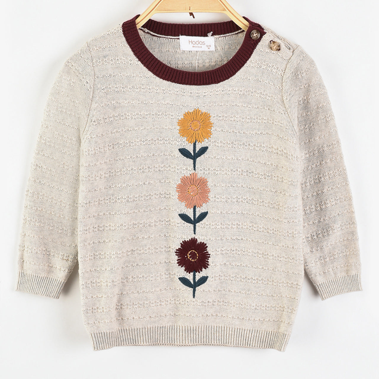 Hadas Baby Floral Knit Sweater