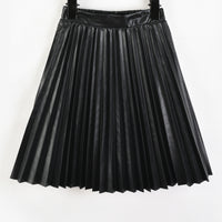Hadas PU Pleated Skirt