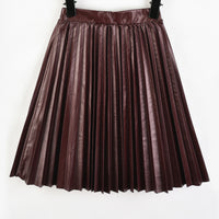 Hadas PU Pleated Skirt