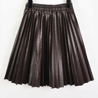 Hadas PU Pleated Skirt