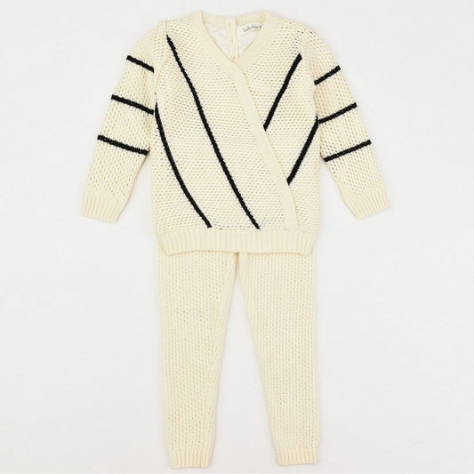 Knit Stripes Baby Set