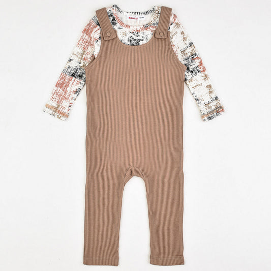 L.S Rib Print Overall