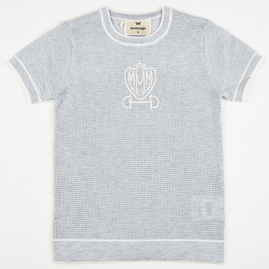 Melange Boys Logo Knit Shirt