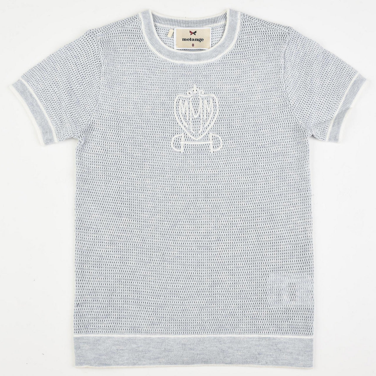 Melange Boys Logo Knit Shirt