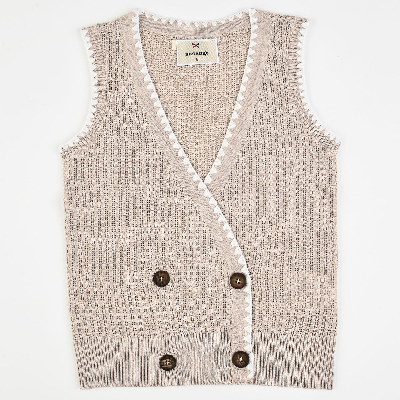 Melange Knit Vest