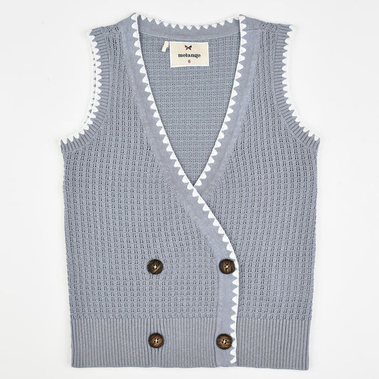 Melange Knit Vest