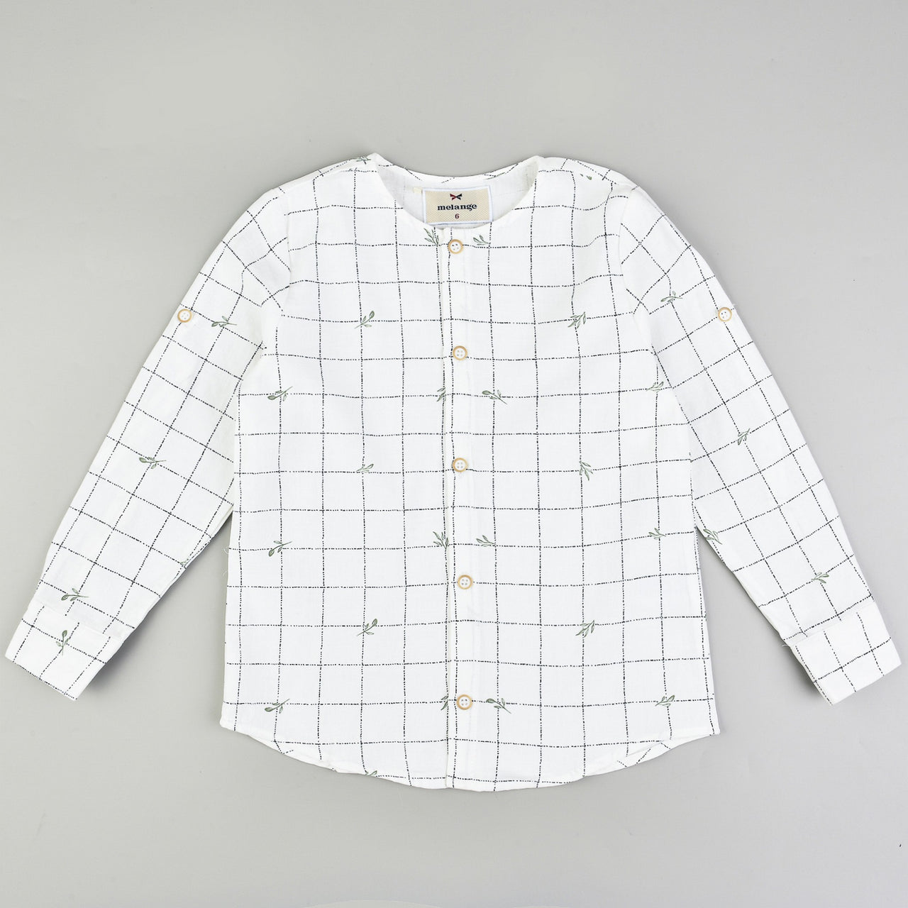 Melange L.S Printed Shirt