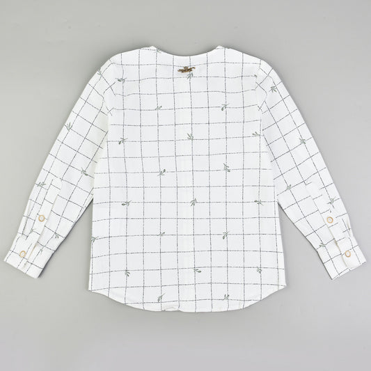 Melange L.S Printed Shirt