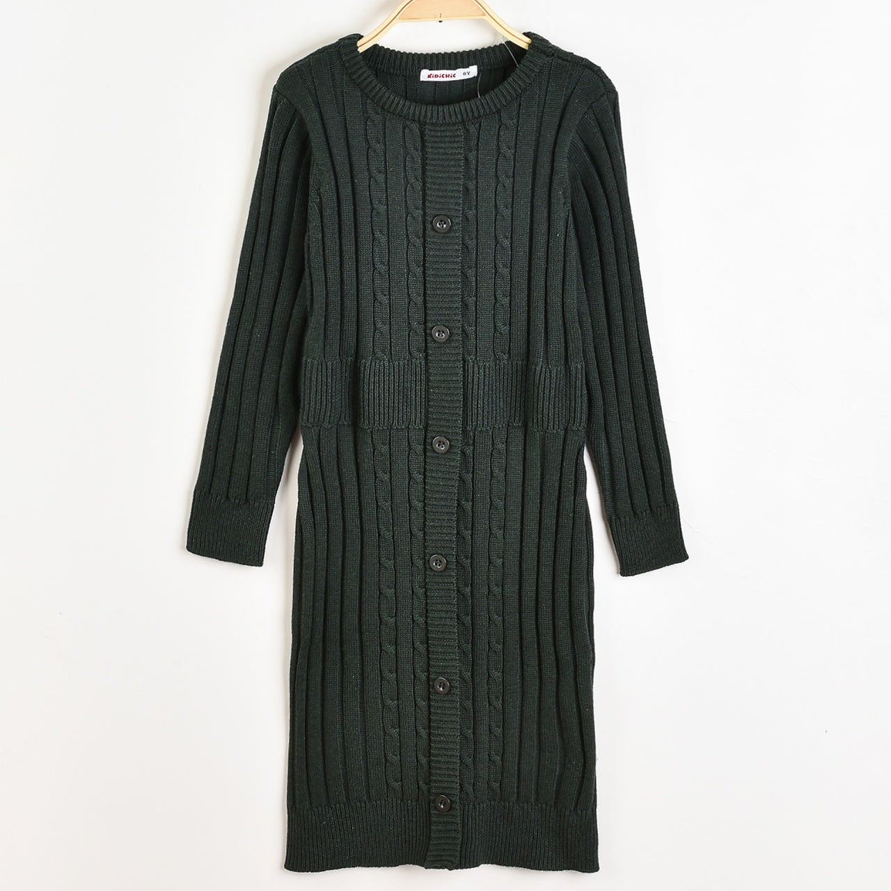 Knitted Buttoned Dress