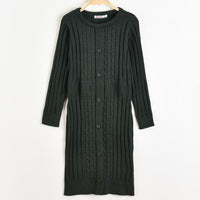 Knitted Buttoned Dress